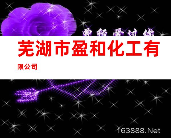 芜湖市盈和化工有限公司